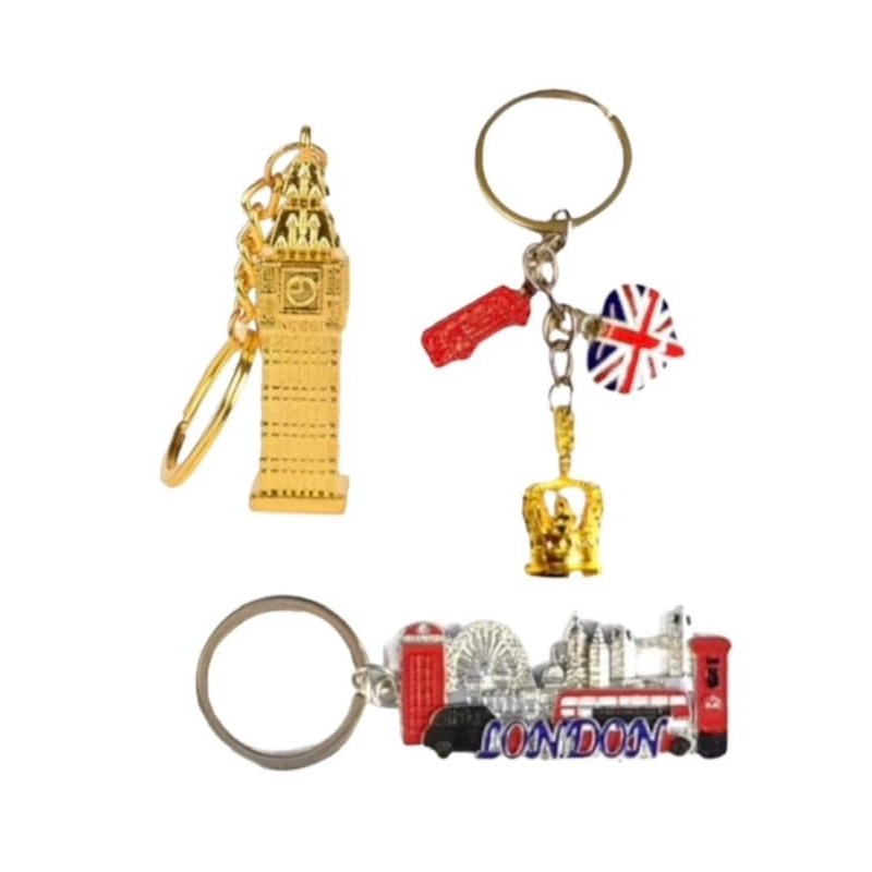 12 x I Love London Magnets Keyrings British England Key