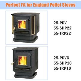 Criditpid PU-047040 Auger Motor & PU-UCF204-12 Auger Bearing for Englander 25-PDVC, 55-SHP10, 25-PDV Pellet Stoves, 1 RPM Counter Clockwise Auger Motor with Auger Bearing, 2 Pairs.