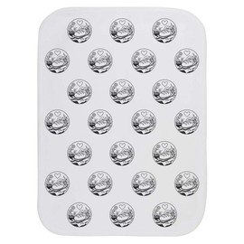 Azeeda 'Freshly Baked Love' Baby Burp/Wash Cloth (BC00033141)