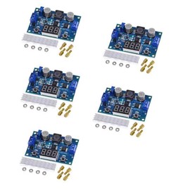 5pcs LTC1871 DC-DC Boost up Voltage Converter Module 100W High Power Output 3.5-35V Power Regulator Board with LED Voltage Meter