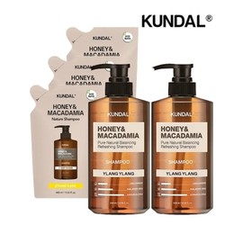Nature Shampoo Ylang Ylang 500ml x 2 + Refill Ylang Ylang 400ml x 3 / 네이처 샴푸 일랑일랑 500ml x2개+리필 일랑일랑 400ml x3개