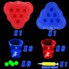 mishunyus 20 Pcs Glow Pool Pong Games,Light Up Floating Pool