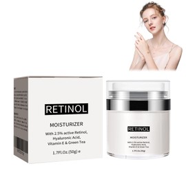 Creme Reichhaltige Anti Aging Gesichtscreme mit Reinem Retinol, Face Feuchtigkeitscreme mit Retinol, Feuchtigkeitscreme für Glattere, Gepflegte Haut, Mildert Pigmentflecken