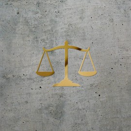 Decal Stickers of Scales Justice Silhouette Funny (Metallic Gold) (Set of 2) Luxury Weatherproof Vinyl Decal Stickers for Laptop Desktop Smartphone Car Dirt Bike Wall Room -ANDstic04932aGO040522