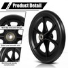 LIQWEI 4 Pack 8 Inch Walker Wheels Replacement, Solid Wheelchair