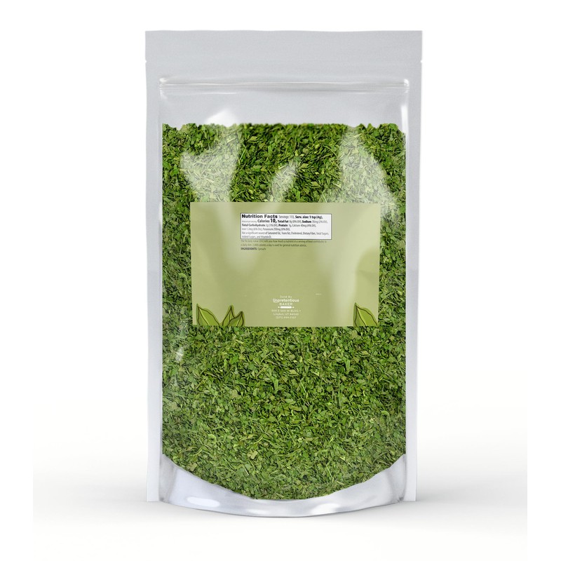 Unpretentious Spinach Flakes, 1 lb, Dried Spinach, Add to Breads,