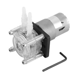 DC 12V High Flow Peristaltic Pump Tube Vacuum Miniature Dosing Pump Hose Pump for Lab Analytical Water 6.4mm ID×9.6mm OD