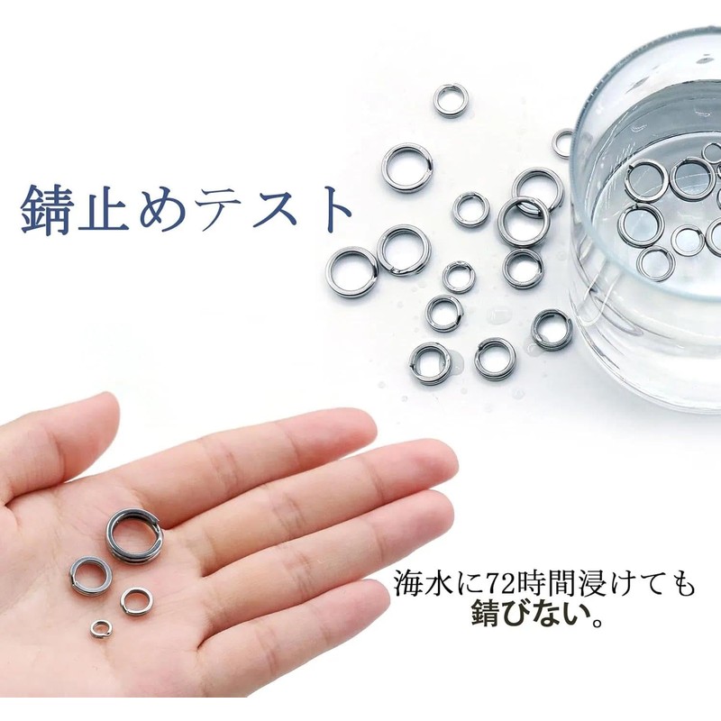 9KM DWLIFE Split Ring Fishing Stainless Steel Heavy Duty Split