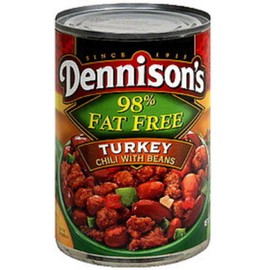 Dennison's, 99% Fat Free, Turkey Chili with Beans, 15oz Can (Pack of 6)