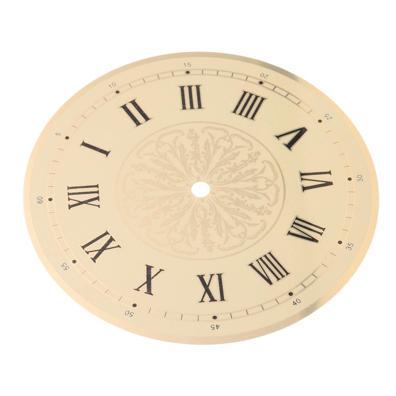 COHEALI 2pcs Aluminum DIY Clock Dial Replacement Roman Numeral Design