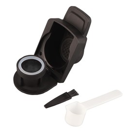 Generic Coffee Adapter, Reusable Coffee Capsule Converter with Slip Proof Handle for Nespresso (Black, 1 Count)