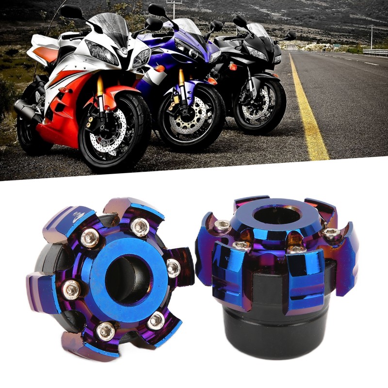 Pair of Motorcycle Wheel Front Fork Frame Slider Aluminum Alloy