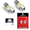 LASFIT 28MM LED Festoon DE3021 DE3022 LED Dome Map Trunk Cargo Light Bulb, 6000K White Light(2pcs)