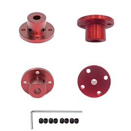 4Pcs 5mm Aluminum Alloy Rigid Flange Coupling Motor Guide Shaft Coupler for DIY Motor Connector