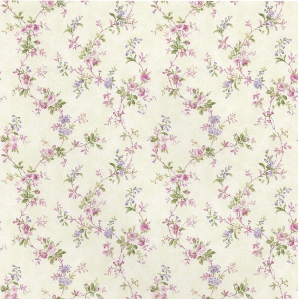 Needles N Minis 1:12, 1" Scale Dollhouse Miniature Wallpaper Pink
