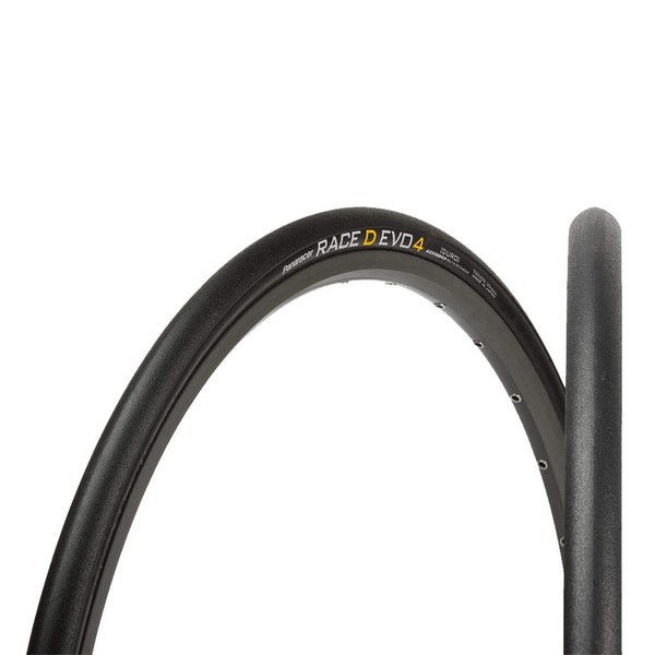 Race D EVO4 700 x 25 C Duro Protite Clincher Folding Tire, Black/Brown