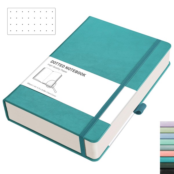 RETTACY A5 Bullet Dot Grid - Dotted Notebook with 320