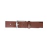 BRAX Men's Full Cowhide Leather Plain Classic Sporty Belt, Cognac
