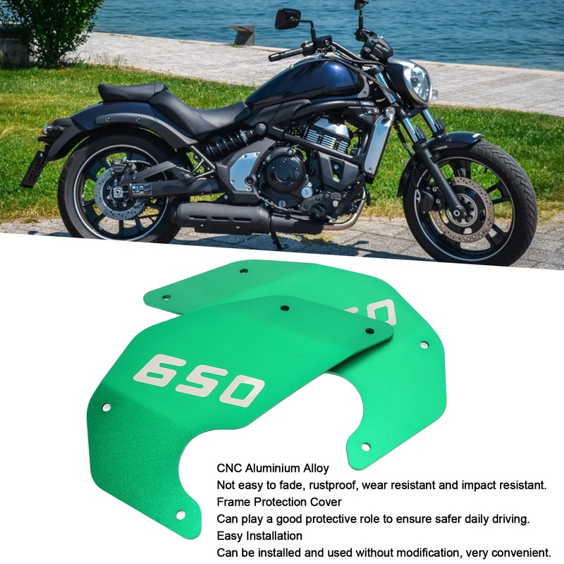 2Pcs Motorcycle Side Cover Frame Panel Plate Replacement for Kawasaki