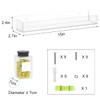 NIUBEE Wall Mounted Spice Rack Organizer,Clear Acrylic Spice Shelf Storage