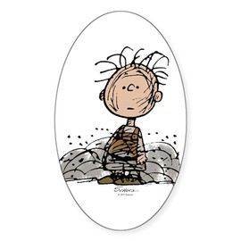 CafePress Pigpen Oval Car Bumper Sticker