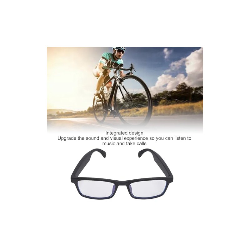 Gafas Inteligentes de Audio, Bluetooth 5.3 Asistente de Voz Táctil