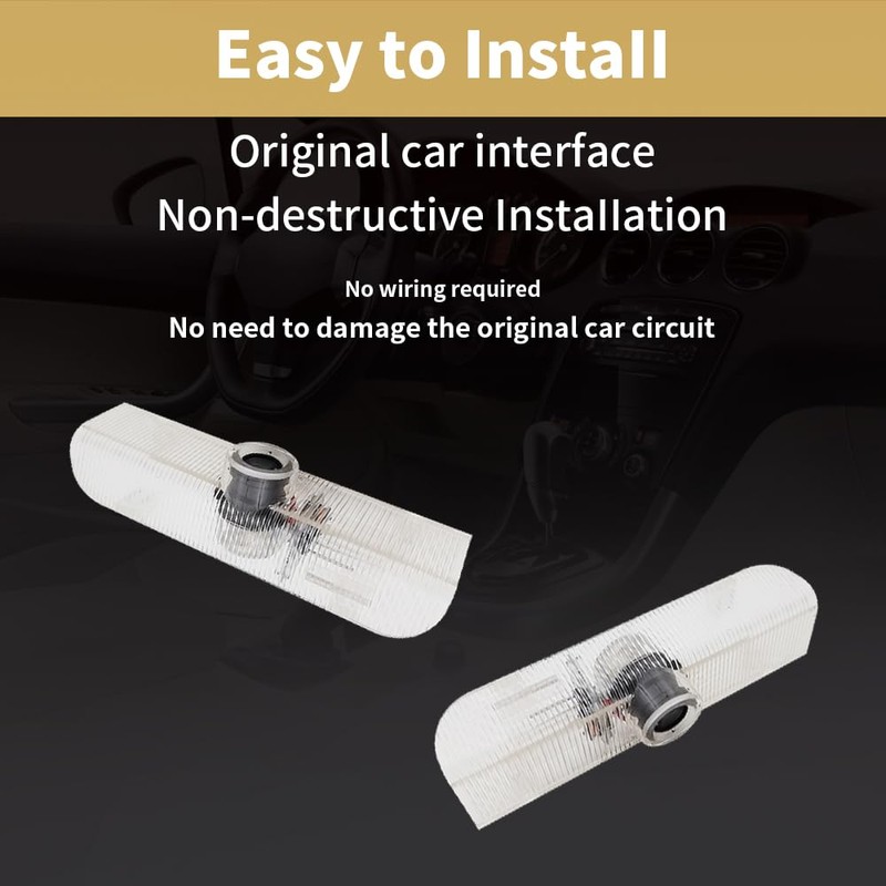 2PCS LED Car Door Logo Lights Projector Compatible with Altima