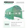 KING BIRD Premium 10x6.6x6.6FT Greenhouse for Outdoors, Large Walk-in Heavy