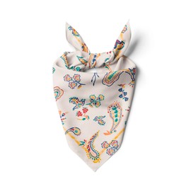 Bufanda de cuello para mujer, de 23 x 23 pulgadas, pequeña cuadrada, de algodón orgánico, con diadema, bufanda, bandana envolvente, transpirable, ligera, Diseño de floración 3, Talla única