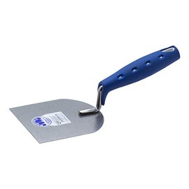 Jung Products 22010001 Plastering Spatula 120 mm (Length 120 mm, Weight 155 g, Stainless Carbon Steel, Soft Grip, Blue)