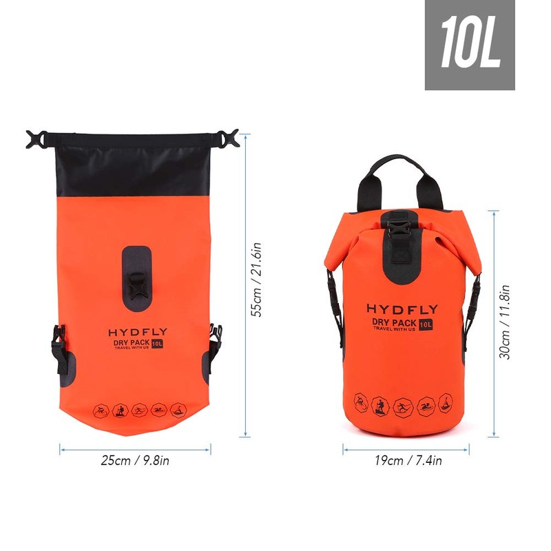 Outdoor Waterproof Dry Bag River Trekking Floating Roll-top Backpack Drifting