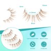 Obeyalash Brown Artificial Eyelashes, Natural Look, False Eyelashes, Wispy, 10
