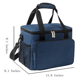 FAVORTALK Lunch Bags Insulated Lunch Bag for Women Men Lunch Cooler Tote for Office Work Leakproof Thermal Reusable Lunch Box Bag for Adult Lunch Tote Bags with Mesh Bag Thermal Bag Cool Bags, B33408