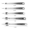 SLEEKEE 5 Pieces Stainless Steel Measuring Spoons Set, Mini Spoon,