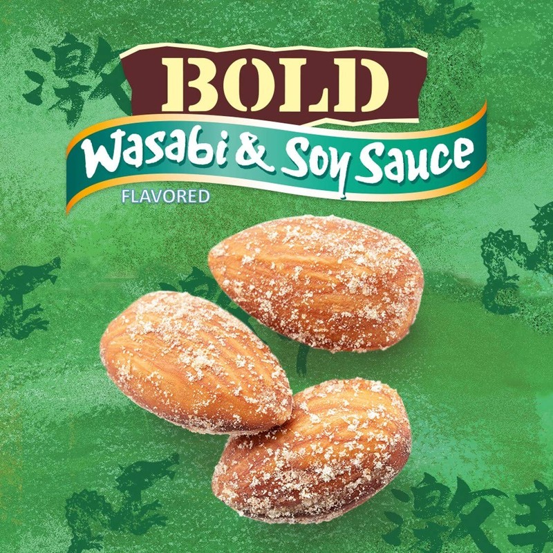 Blue Diamond Almonds Wasabi & Soy Sauce Flavored Snack Nuts,