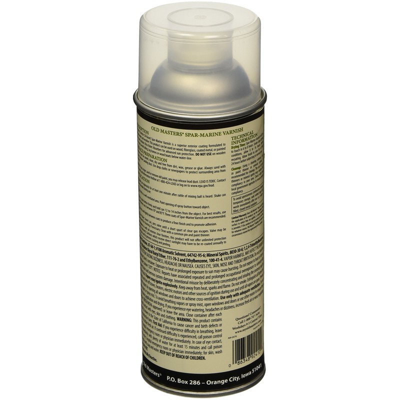 OLD MASTERS 92410 Spar Varnish, 12.8 oz., Gloss