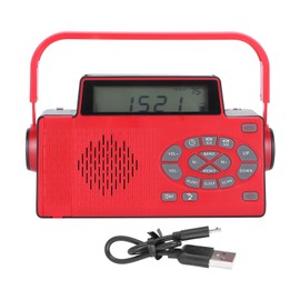 Hand Crank Emergency Solar Radio FM/AM/WX/WB/NOAA Weather Radio with LED FlashLight