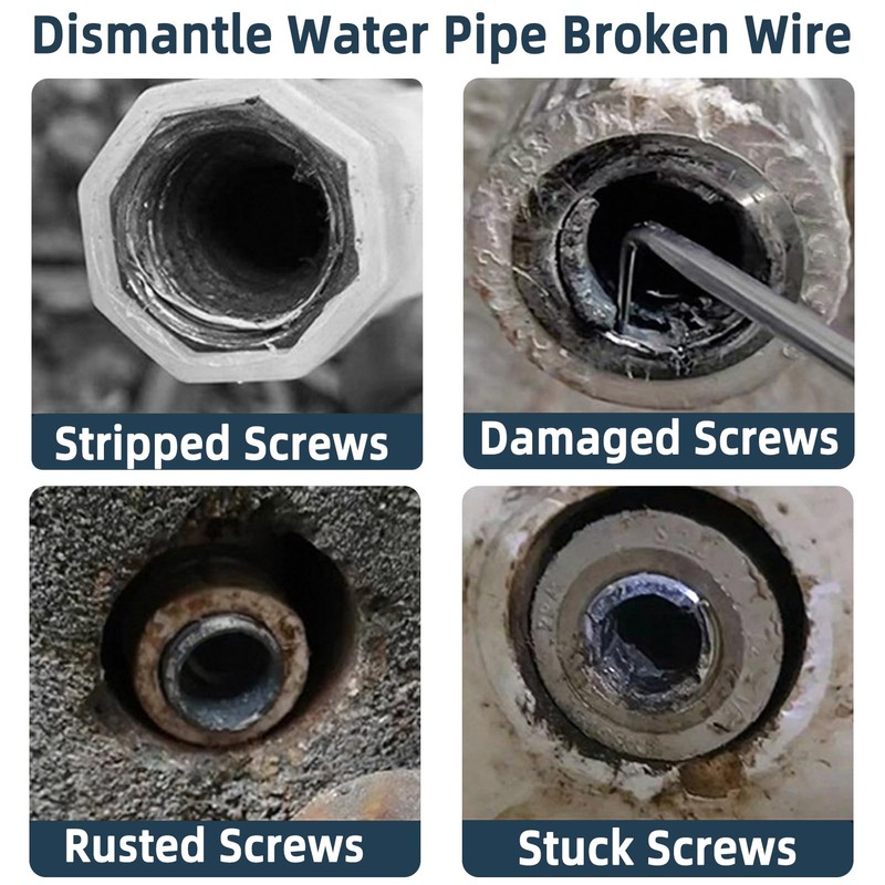 Faucet Extractor Removal Tool for Broken Valve Threads - Extract
