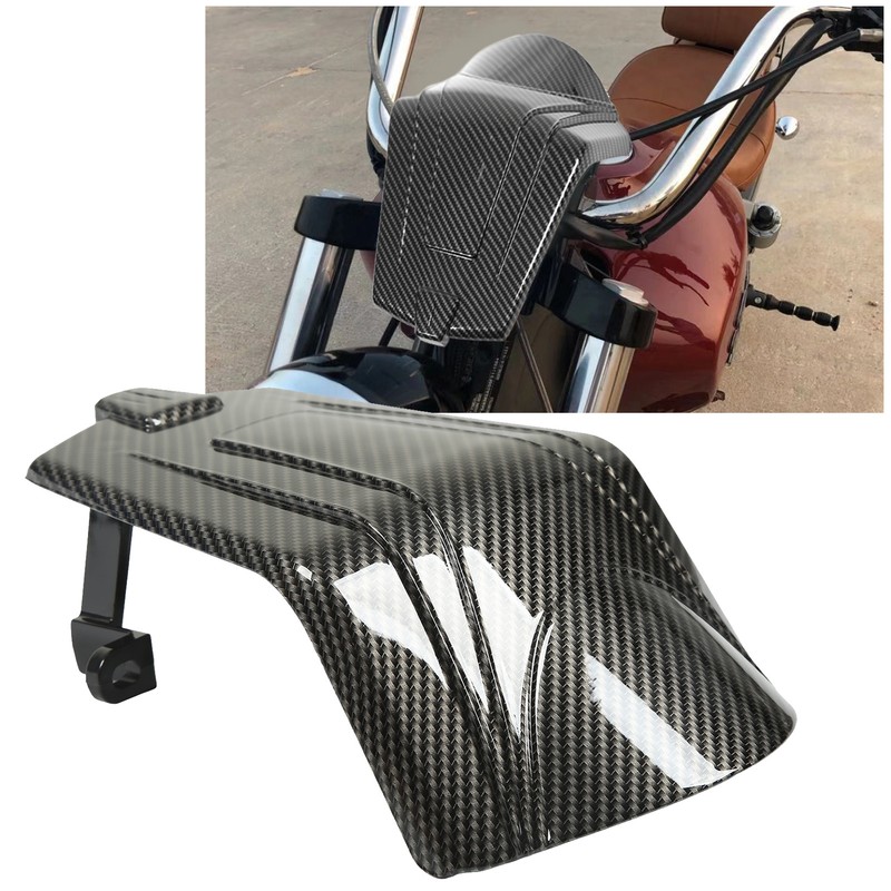Motorcycle Front Wiring Box Cover Carbon Fiber Grain Strong Strength