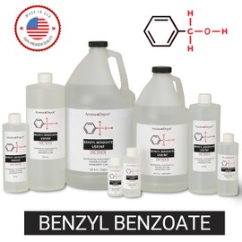 Benzyl Benzoate USP Grade Liquid 16 fl oz – High Purity Multipurpose Solvent & Fragrance Fixative for DIY Cosmetic & Crafting Use