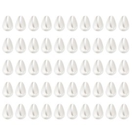 PATIKIL Colgante de Perla en Forma de Lágrima de 8x6mm 200 Piezas Cuentas de Perlas Colgante de Perla Falsa en Forma de Lágrima A Granel Decoraciones de Boda Vestidos Blanco