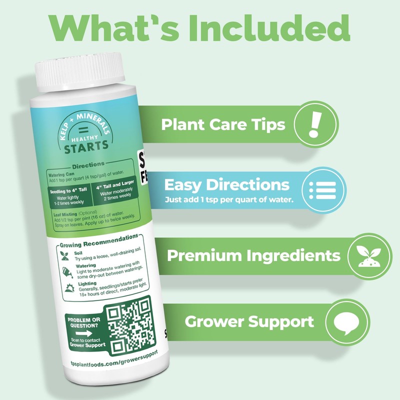 TPS NUTRIENTS Starter Plant Fertilizer, Gentle Complete Formula Plus Micronutrients