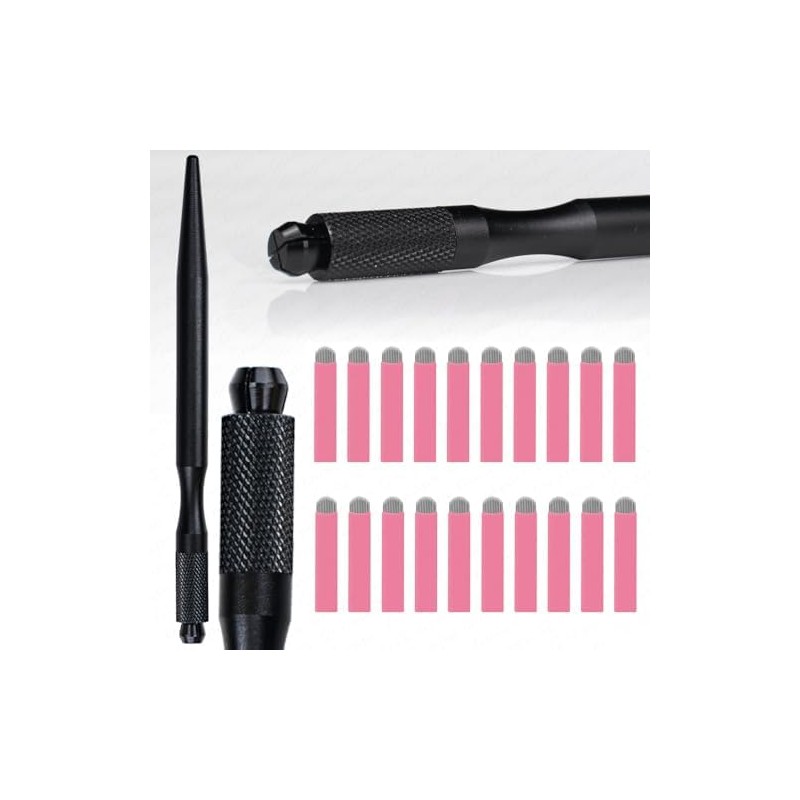 Mangos para Microblading, Bolígrafo Manual con Cuchilla Nano de 0,15