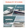 VEVOR 3 Bow Boat Bimini Tops, 600D Polyester Canopy with
