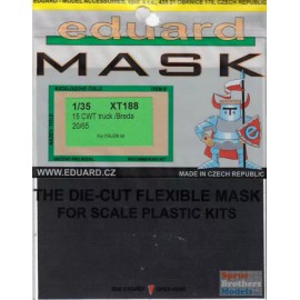 Eduard EDUXT188 1:35 Eduard Mask - 15 CWT Truck / Breda 20/65 (ITA kit)