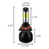 Kit Faros Delanteros Led 4 Lados Auto Hb5 9007 H4