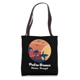 Pedra Branca Ericeira Portugal Surfing Vintage Surfer Beach Tote Bag