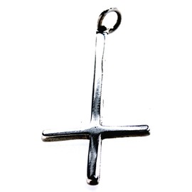 Kiss of Leather Cross Pendant 925 Sterling Silver No. 62, Sterling Silver, No Gemstone