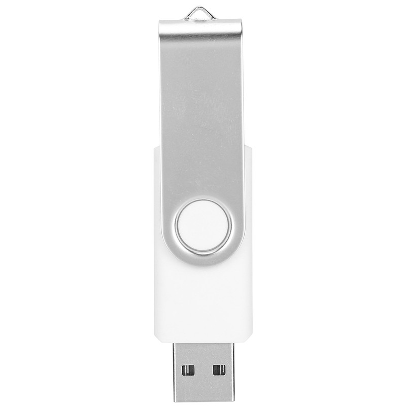 USB Flash Drive Candy White Rotatable Portable Storage Memory Stick