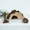 Empty Tomb Easter Scene and Cross Decorations, Wooden He Is